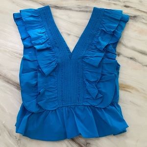 Brand New DO+BE ruffled crop top.